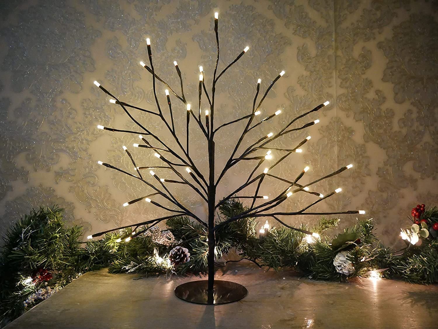 How to Decorate a White Twig Christmas Tree