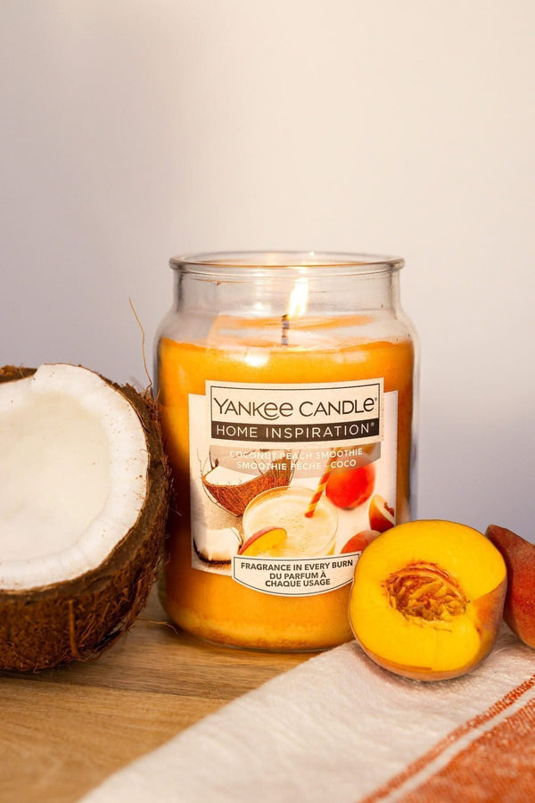 Coconut Peach Smoothie Large Yankee Candle Jar (538g)