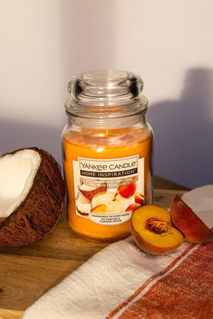 Coconut Peach Smoothie Large Yankee Candle Jar (538g)