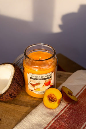 Coconut Peach Smoothie Large Yankee Candle Jar (538g)