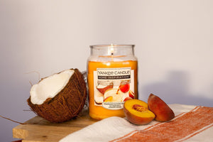 Coconut Peach Smoothie Large Yankee Candle Jar (538g)