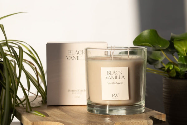 45 Hour 3 Wick Black Vanilla Candle