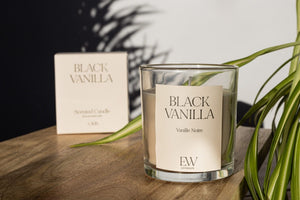 30 Hour Black Vanilla Medium Candle