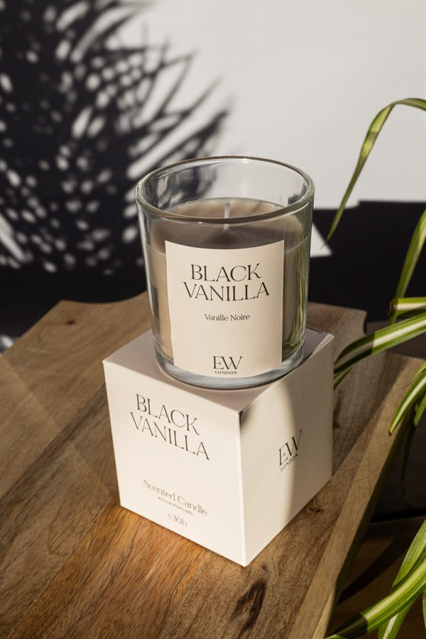 30 Hour Black Vanilla Medium Candle