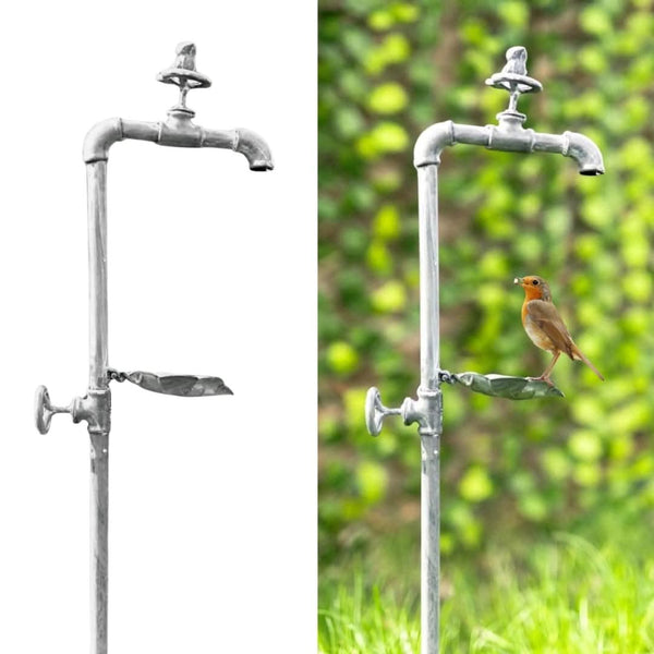 Bird Feeder Bird Bath Tap Garden Ornament Stake