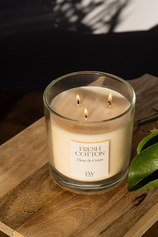 45 Hour 3 Wick Fresh Cotton Candle