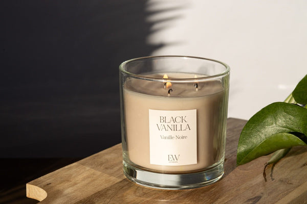 45 Hour 3 Wick Black Vanilla Candle