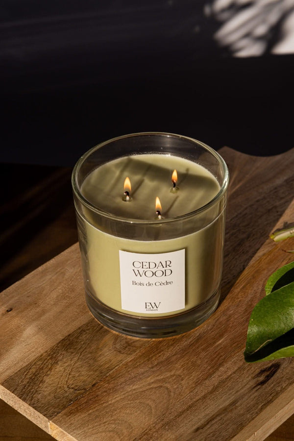 45 Hour 3 wick Cedarwood Candle