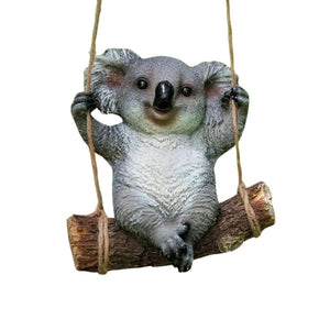 Swinging Koala Bear Resin Garden Ornament