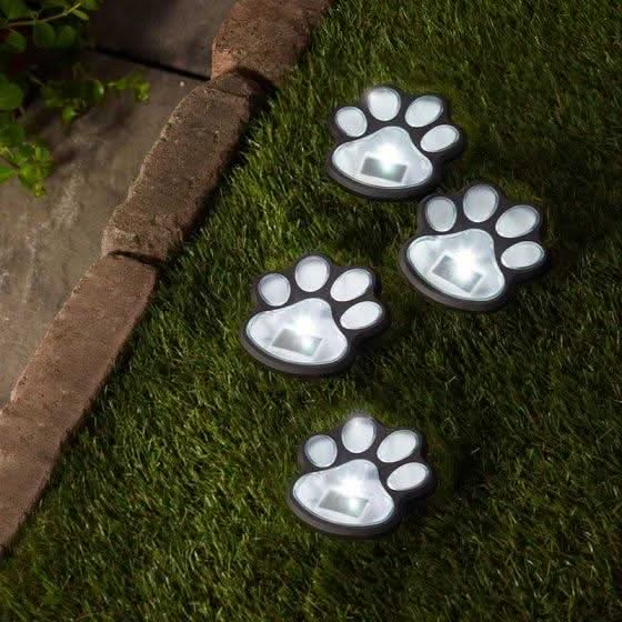 Solar Pet Paws Stake Pack of 4