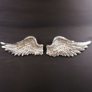 Premium Ornate Silver Angel Wings