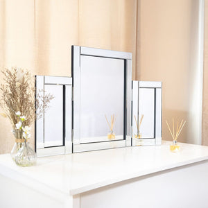 Dressing Table Mirror Luxury Vanity Free Standing Tri Fold