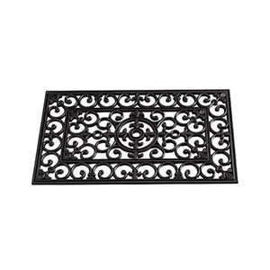 Black Rubber Non-slip Doormat