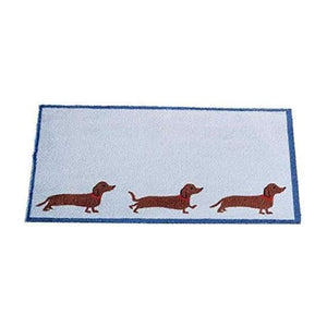 'Sausage Stroll' PVC Backed Door Mat