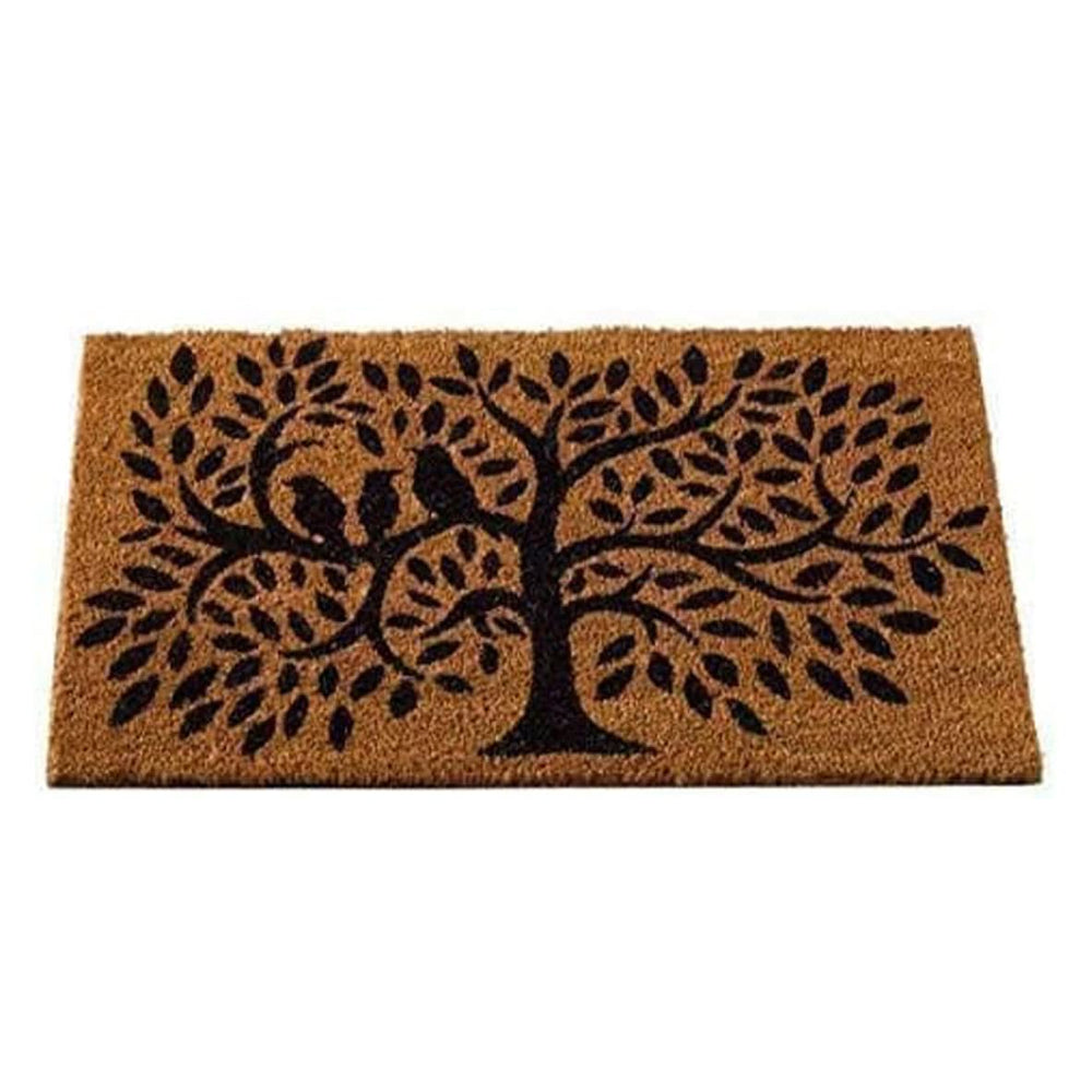 Novelty Printed Dickie Birds with Tree Welcome Doormat