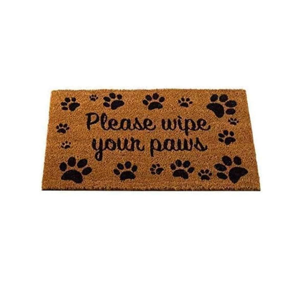 Wipe Your Paws Decor Natural Design Doormat