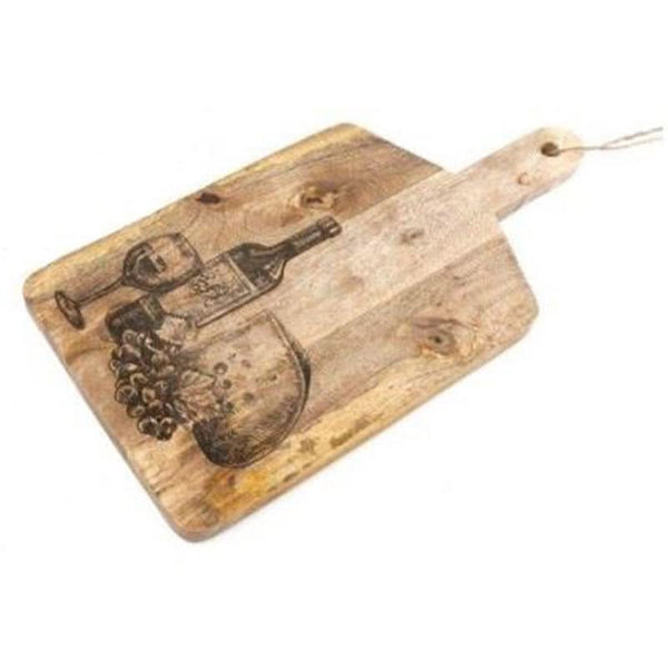 CHEESE WINE ETCHED CHOPPING BOARD