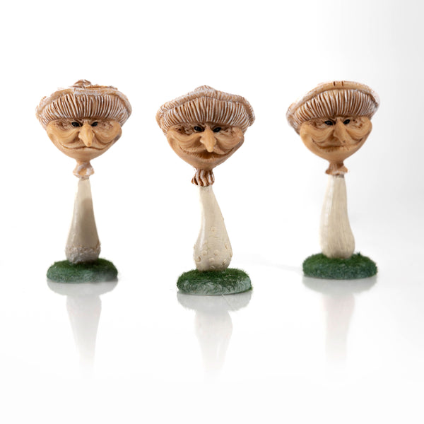 3pc Miniature Garden Mushrooms Ornaments Set