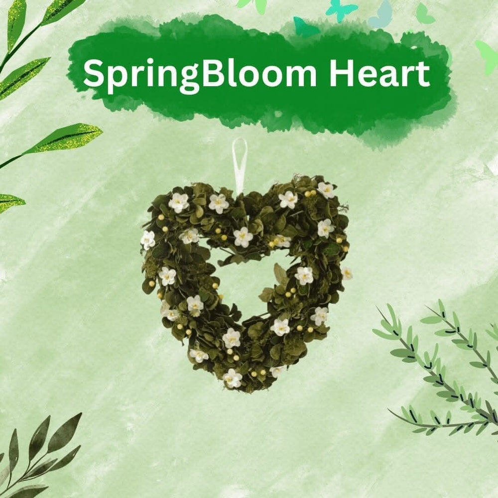 Ornamental Artificial Foliage String Flower Heart