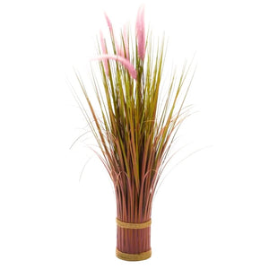 Faux Floral Bouquet Arrangement - Lilac Grass