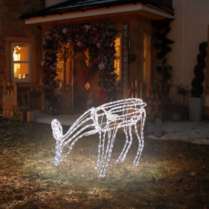 Christmas LED Standing Doe Rope Light 1.1m