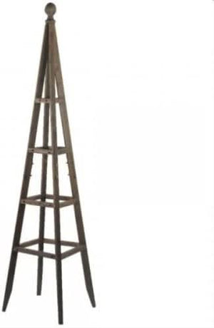 Large Wooden Garden Obelisk Plant Support Trellis - 1.5m