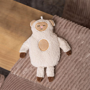 1L Sheep Hot Water Bottle Heater with Soft Plush Cover