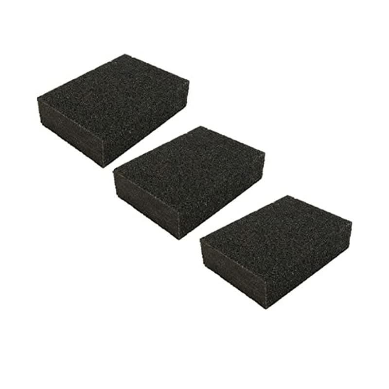 3 Pack Sponge Sanding Block Set 60 80 120 Grit Fine Medium Coarse grades Sandpaper