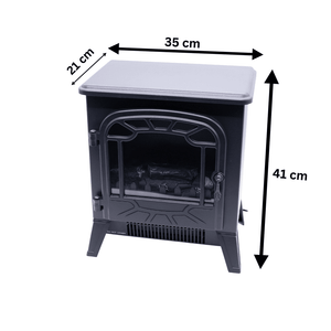 Black Electric Fireplace (1850W)