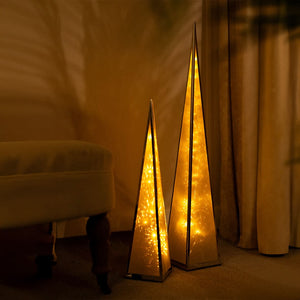 2pc Large Christmas Pyramid LED Lights