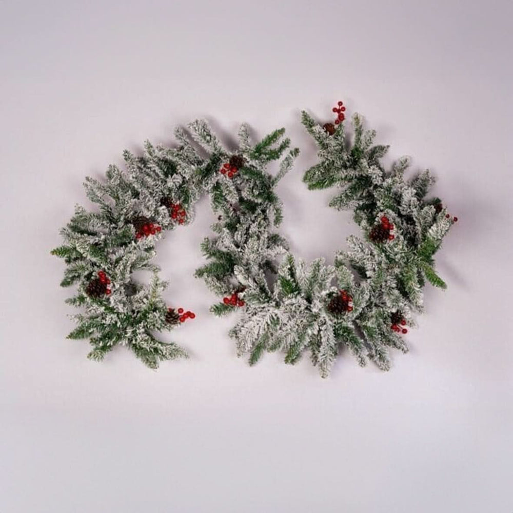 luxurious-christmas-garland-snow-dusted-decor-270cm