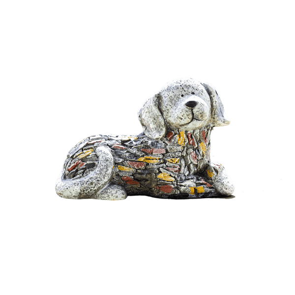 Stone Effect Dog Statue