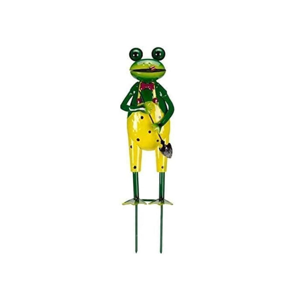 Novelty Metal Frog Stake Garden Ornament