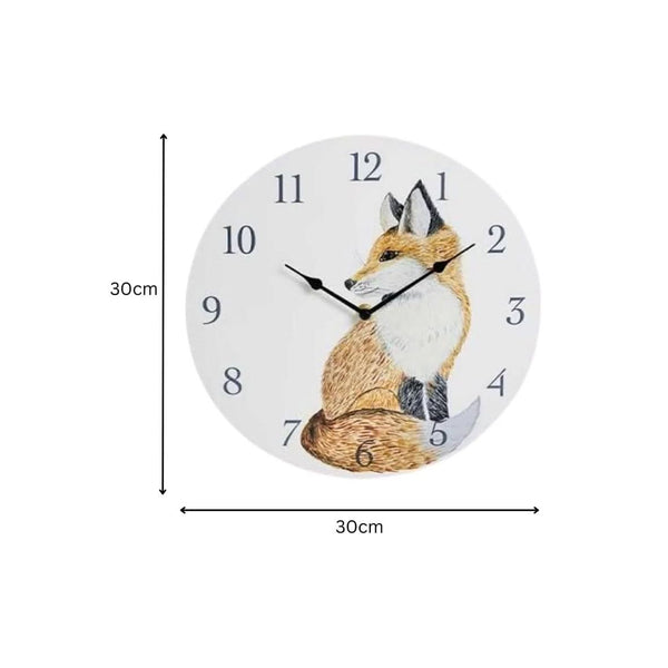 Fox Indoor Outdoor Wall Clock