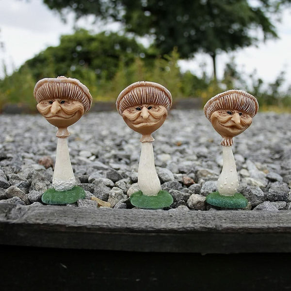 3pc Miniature Garden Mushrooms Ornaments Set