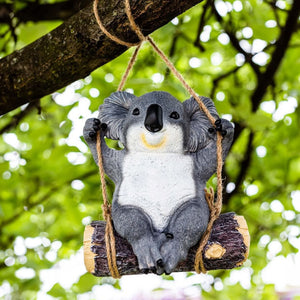 Swinging Koala Bear Resin Garden Ornament