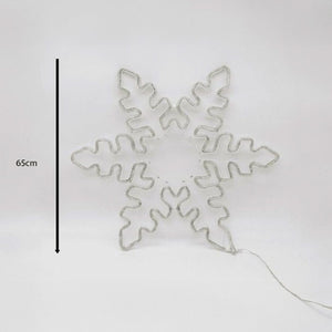 Blue LED Snowflake Rope Light