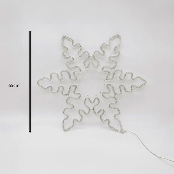 Blue LED Snowflake Rope Light