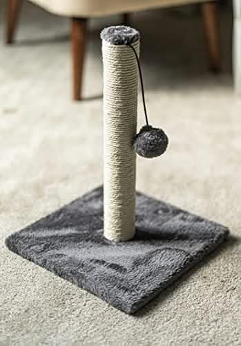 Durable Cat Scratching Post and Board with Hanging Ball