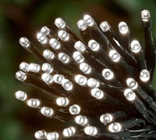 White LED Solar Powered String Lights (100 LED's)