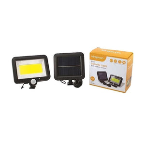 Bright White Solar Powered Security Light with Motion Sensor