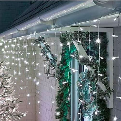 490 LED twinkle icicle lights 20 meters