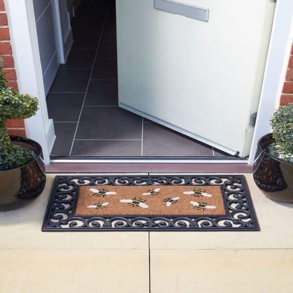 Honey Bees Coir Door Mat