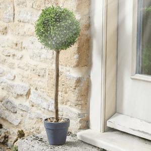 2x Decorative Uno Topiary Trees