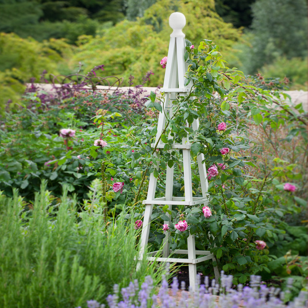 Large Garden Obelisk Outdoor Arch Heavy Duty Strong Wooden Plant Cage