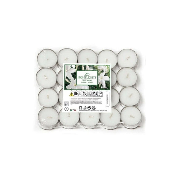 20 Pack Jasmine Scented Tea Lights - 7 Hour Burn