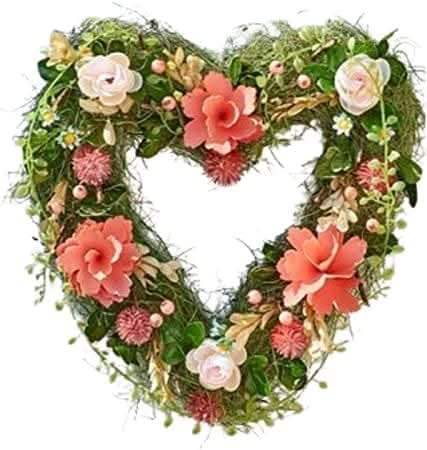 Decorative Artificial Foliage Flower Wreath – Flora Heart