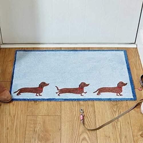 'Sausage Stroll' PVC Backed Door Mat