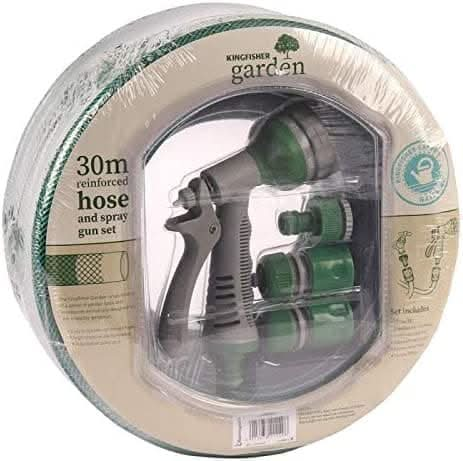 30m Hose and Spray Gun Set Garden Tools Gardener Hose