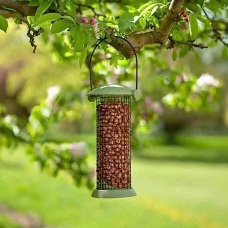 20cm Twist Top Outdoor Hanging Bird Feeder - Peanut Feeder